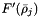 $ F'(\bar\rho_j) $